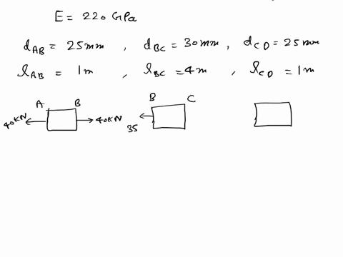 q2a-steel-bar-abcd-6-m-long-is-subjected-to-force-as-shown-in-figure-belowfind-the-elongation-of-the-bartake-e-as-220-gpa-40marks-30-b-c-25-25-d-a-5kn-10kn-40kn-45kn-1m-4m-im-31856