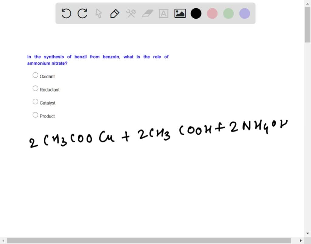 benzoin to benzil nitric acid mechanism