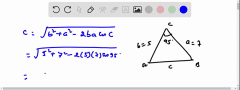 solve-the-triangle-shown-to-the-right-round-the-lengths-of-sides-to-the-nearest-tenth-and-angles-to-the-nearest-degree-b-5-c-do-not-round-until-the-final-answer-then-round-to-the-nearest-ten-59484