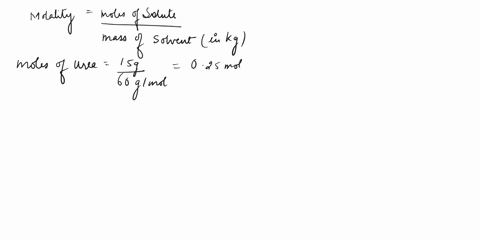 what-is-the-boiling-point-of-a-solution-composed-of-15-g-urea-nh22co-in-0500-kg-of-water-kb-for-water-052-0c-molar-mass-of-urea-is-60-gmol-36307