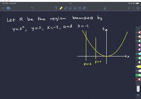 use-the-method-of-cylindrical-shells-to-find-the-volume-of-the-solid-obtained-by-rotating-the-region-bounded-by-the-curves-yx2-y0-x2-and-x1-about-the-y-axis-33648