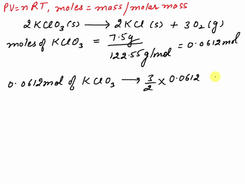 the-thermal-decomposition-of-potassium-chlorate-can-be-used-to-produce-oxygen-in-the-laboratory-2kcios-2kcls-3029-what-volume-l-of-0z-gas-at-25-cand-100-atm-pressure-is-produced-by-the-decom-41887