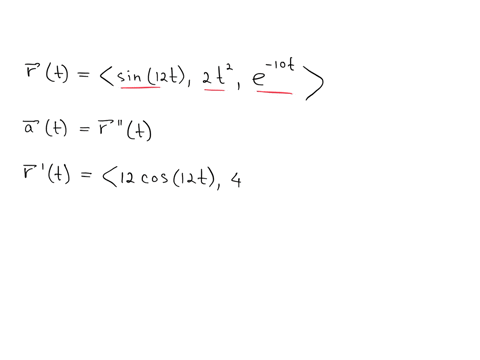 find-the-acceleration-vector