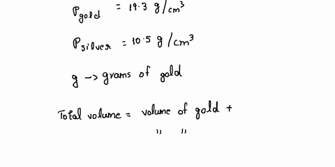 consider-a-piece-of-gold-jewelry-that-weighs-935-g-and-has-a-volume-of-0690cm3-the-jewelry-contains-only-gold-and-silver-which-have-densities-of-193-gcm3-and-105gcm3-respectively-if-the-tota-42136