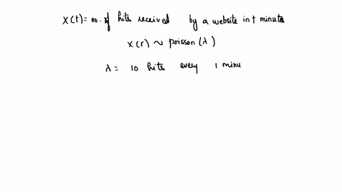 Hit At One Point Math (1 point) Suppose hits on a webpage occur at an average rate of 1.8 min ...