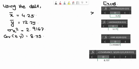 find-the-equation-of-the-regression-line-given-the-following-paired-data-xil-24_5_6-y-7-11-13-20-oa-y-28x-o-b-y-015-28x-cy-015-30x-dy-30x-63861