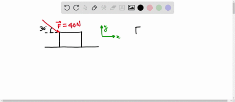 a-boy-pushes-a-tin-box-along-the-floor-with-a-force-of-40-n-that-makes-an-angle-of-30-with-the-horizontal-find-the-horizontal-and-vertical-components-of-the-force-99667