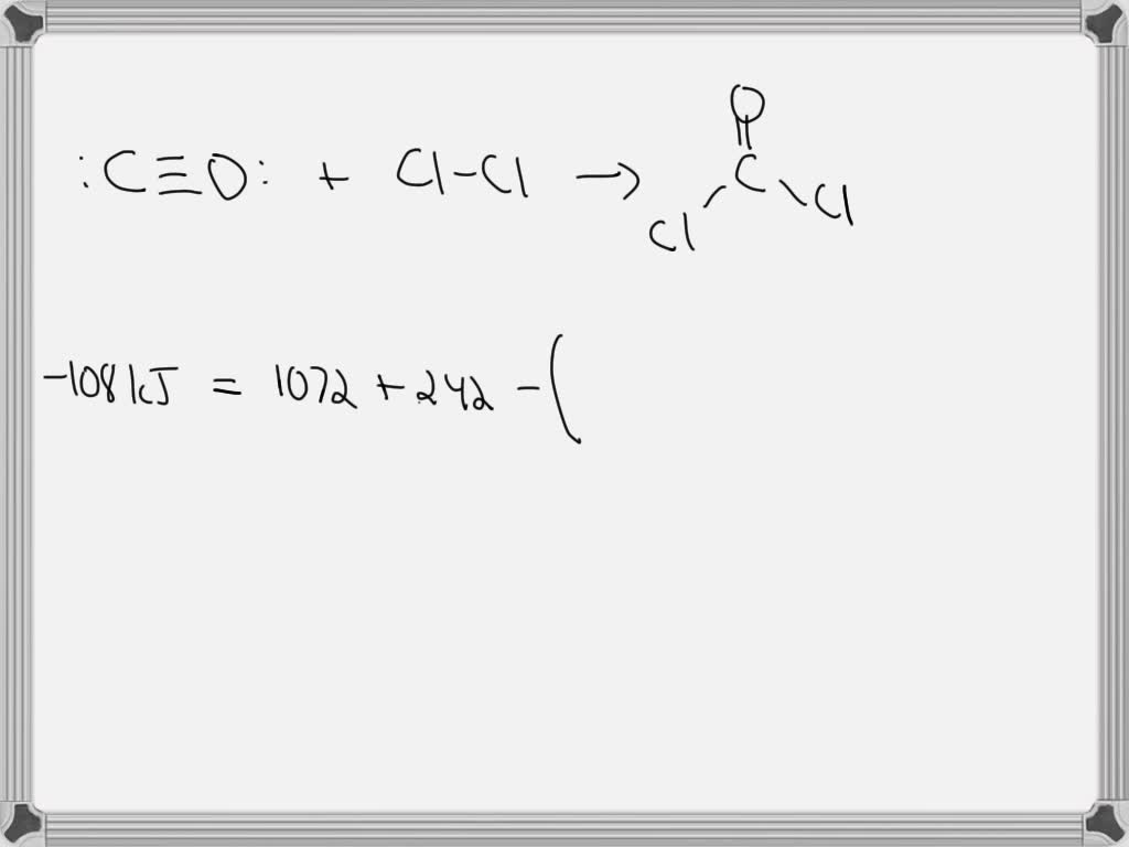 SOLVED: The enthalpy change for the following reaction is -108 kJ ...