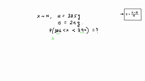 a-particular-fruits-weights-are-normally-distributed-with-a-mean-of-385-grams-and-a-standard-deviation-of-24-grams-if-you-pick-one-fruit-at-random-what-is-the-probability-that-it-will-weigh-91054