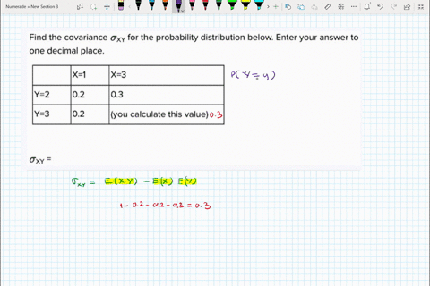 find-the-covariance-oxy-for-the-probability-distribution-below-enter-your-answer-to-one-decimal-place-ix-1-x-3-y-2-02-03-y-3-02-you-calculate-this-value-47795