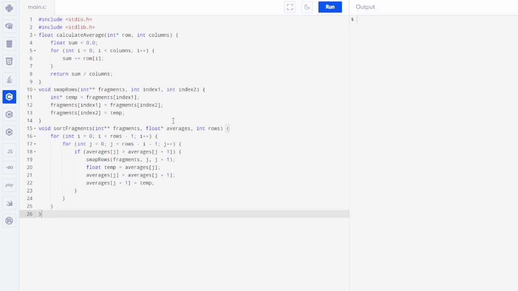 SOLVED: Write a program to implement fragments using an Array of ...