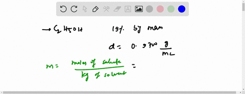 2-an-aqueous-solution-of-ethanol-c2h5oh-is-1900-ethanol-by-mass-and-has-a-density-of-09700-g-ml-1-calculate-the-molality-of-the-ethanol-solution-a-4000-m-b-4124-m-c-4252-m-d-5092-m-e-1448-m-24563