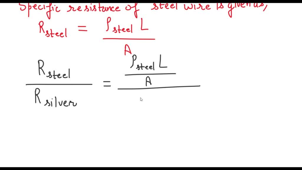 SOLVED A steel wire, of length L and diameter D, has a resistance of