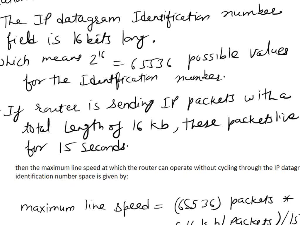 SOLVED: If the MTU (Maximum Transmission Unit) of all the networks on ... - Mtu Maximum Transmission Unit