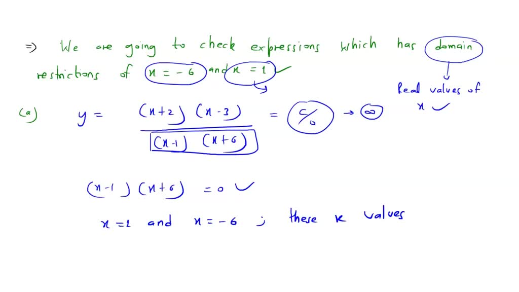 SOLVED: Which of the following rational expressions has the domain ...