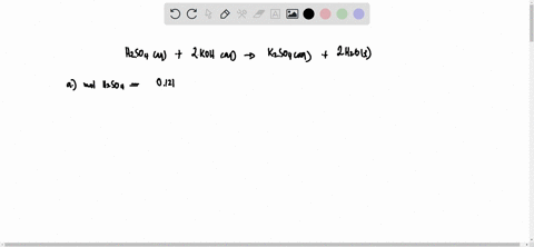 a-100ml-of-0121-m-h2so4-is-neutralized-by-171-ml-of-koh-solution-according-to-the-following-balanced-chemical-reaction-h2so4aq-2-kohaq-k2so4aq-2-h2ol-a-find-the-number-of-moles-of-koh-that-n-51577