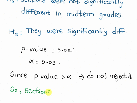 anova-based-on-the-following-output-from-spss-were-any-of-the-following-sections-significantly-different-in-midterm-grades-hours-of-sleep-or-hours-of-studying-why-or-why-not-descriptive-95-c-92388
