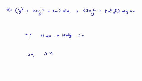 find-the-value-of-k-so-that-the-given-differential-equation-is-exact-y3-kxy4-2x-dx-3xy2-8x2y3-dy-0-13255