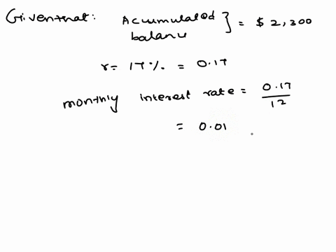 question-3-2-points-use-the-following-scenerio-to-answer-questions-3-and-4-on-the-quiz-you-accumulated-a-balance-of-2300-on-vour-credit-card-that-carries-an-interest-rate-of-17-you-cant-affo-61827