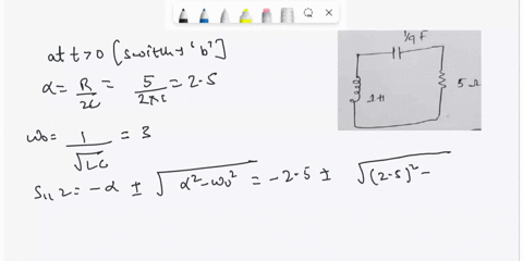 the-circuit-in-fig812-has-reached-steady-state-at-t0ifthe-make-before-break-switch-moves-to-position-b-at-t0calculate-it-for-t0-1-9-1092-a-it-100v-5-1h-29204