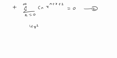 point-the-second-order-equation-4y-13z4-2-0-has-regular-singular-point-at-0and-has-seres-solutions-of-the-form-1-insert-the-formal-power-senes-into-the-differential-equation-we-derive-an-equ-90405