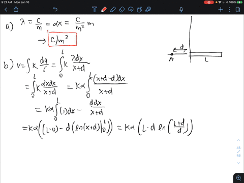 a-rod-of-length-l-fig-p2543-lies-along-the-x-axis-with-its-left-end-at-the-origin-it-has-a-nonunifor-42638