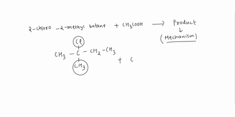 for-each-reaction-give-the-expected-substitution-product-and-predict-whether-the-mechanism-will-be-first-order-sn1-or-second-order-sn2-a-2-chloro-2-methylbutane-ch3cooh-b-isobutyl-bromide-na-71662