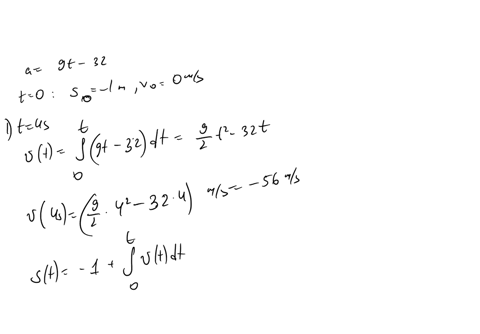 the-acceleration-of-a-particle-is-given-by-a-9t-32where-a-is-in-meters-per-second-squared-and-tis-in-seconds-determine-the-velocity-and-displacement-as-functions-of-time-the-initial-displace-48085