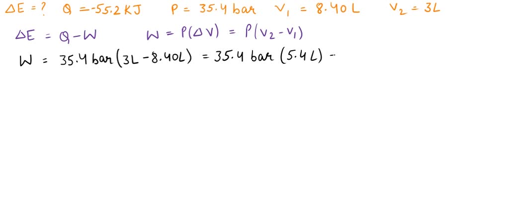 SOLVED: A Gaseous Reaction Occurs At A Constant Pressure Of 40.0 Atm ...