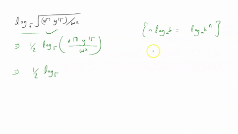 write-the-following-expression-as-a-sum-or-difference-of-logarithms-with-no-exponents-simplify-your-answer-completely-log5sqrtx17-y-15w2
