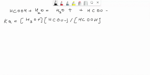 a-find-the-ph-of-a-solution-that-is-0550-m-in-formic-acid-and-0350-m-in-sodium-formate-ka-formic-acid-18-x-10-4-b-find-the-ph-after-0250-mol-hcl-has-been-added-to-100-liter-of-the-solution-p-18646