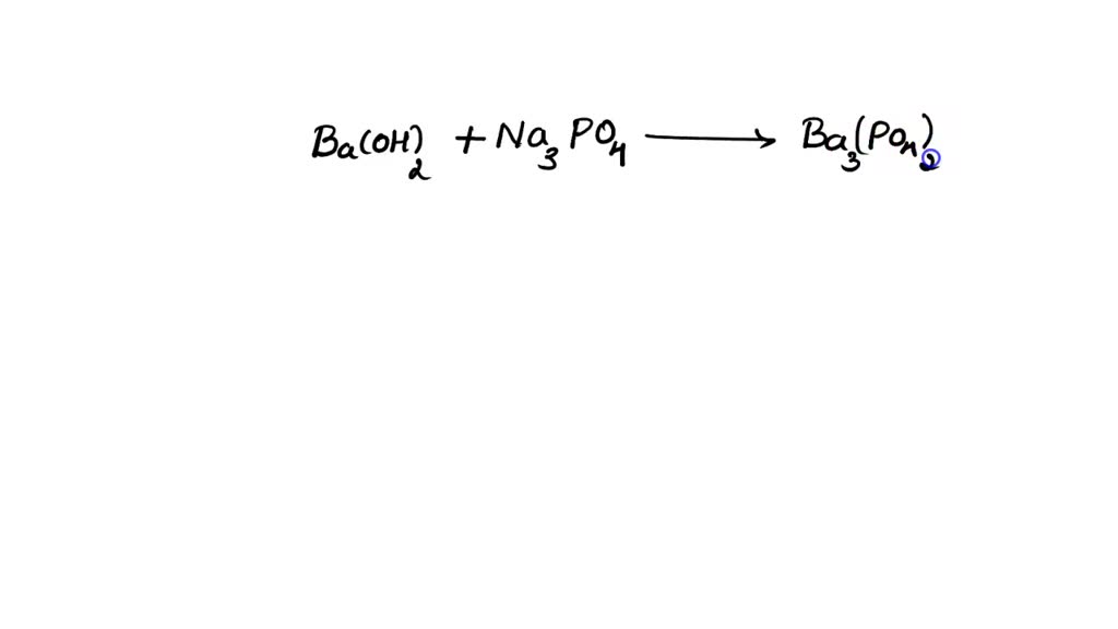 SOLVED Write a balanced molecular equation for a reaction between