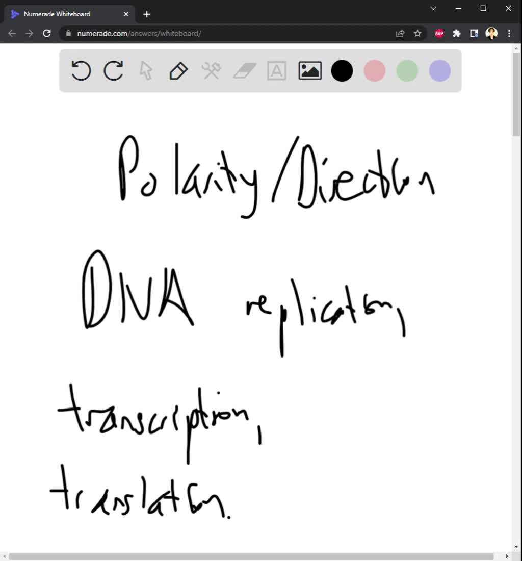SOLVED: Polarity, or directionality, is a property of many biological