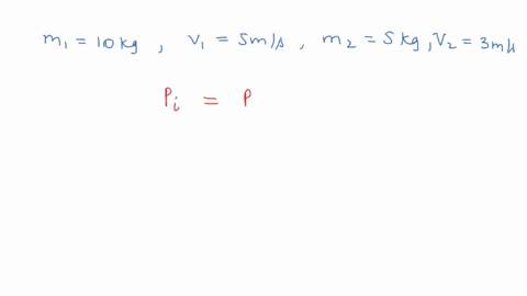 an-inelastic-collision-occurs-in-one-dimension-in-which-a-10-kg-block-traveling-at-5-ms-collides-with-a-5-kg-block-traveling-at-3-ms-in-the-same-direction-and-they-stick-together-what-are-th-03874