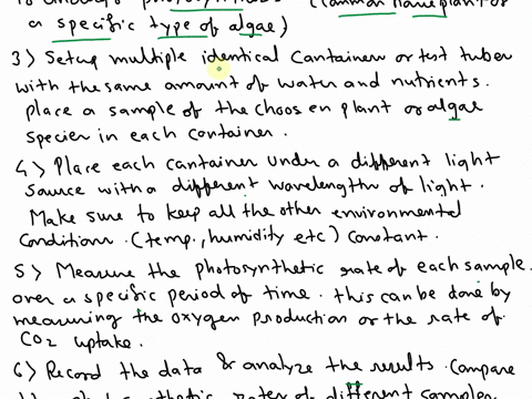 how-could-you-modify-this-experiment-to-show-the-effects-of-different-wavelengths-of-light-on-the-photosynthetic-rate-87614