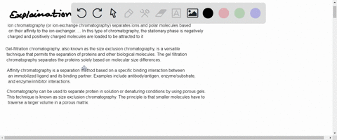 briefly-explain-the-principle-behind-the-following-techniques-a-ion-exchange-chromatography-3-marks-b-gel-filtration-chromatography-3-marks-c-affinity-chromatography-3-marks-d-use-three-diag-63306