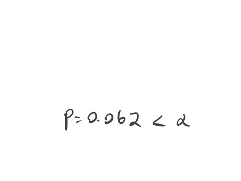 the-p-value-for-a-hypothesis-test-is-p-0062-do-you-reject-or-fail-to-reject-the-null-hypothesis-when-the-level-of-significance-is-010