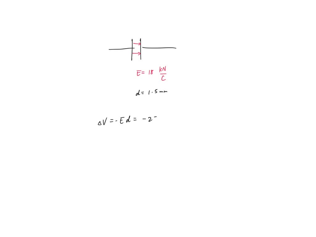 SOLVED The electric field strength is 1.80Ã—10^4 N/C inside a parallel