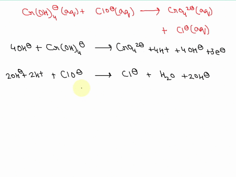 balance-the-following-redox-reaction-if-it-occurs-in-basic-solution-what-are-the-coefficients-in-front-of-croh4-and-clo-in-the-balanced-reaction-croh4aq-cloaq-cro42-aq-claq-72654
