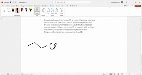 compound-a-and-compound-b-are-constitutional-isomers-with-molecular-formula-c3h7cl-when-compound-a-is-treated-with-sodium-methoxide-a-substitution-reaction-predominates-when-compound-b-is-tr-93485
