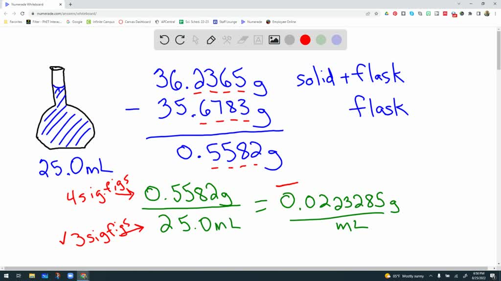 SOLVED A sodium chloride solution was prepared in the following manner