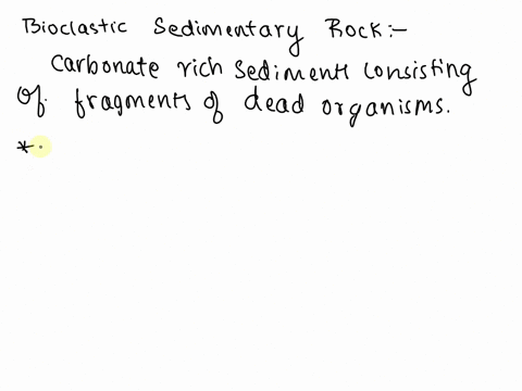 which-element-is-always-found-in-bioclastic-sedimentary-rocks-10557