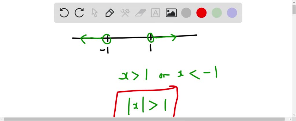 SOLVED: Set of real numbers graphed on a number line. Find an ...