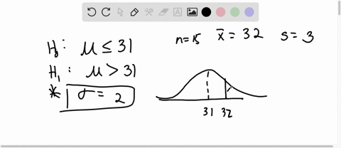 the-mean-age-of-graduate-students-at-a-university-is-at-most-31-y-ears-with-a-standard-deviation-of-two-years-a-random-sample-of-15-graduate-students-is-taken-the-sample-mean-is-32-years-and-the-sampl