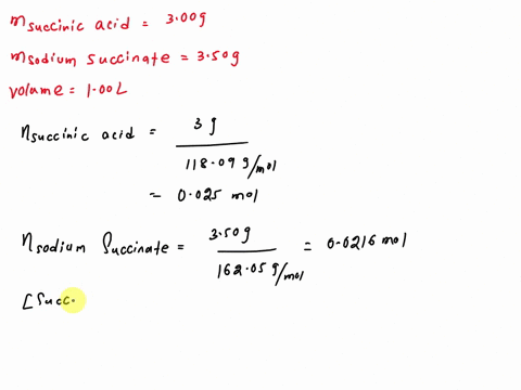 calculate-the-ph-buffer-made-from-300-g-of-succinic-acid-and-350-g-of-sodium-succinate-dissolved-to-a-volume-of-100-l-with-di-water-27381