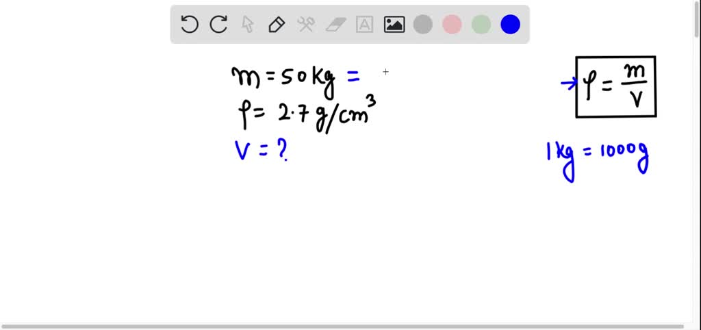 SOLVED: Mass of an aluminum sphere is 50 kg. Density of aluminum is 2.7 ...