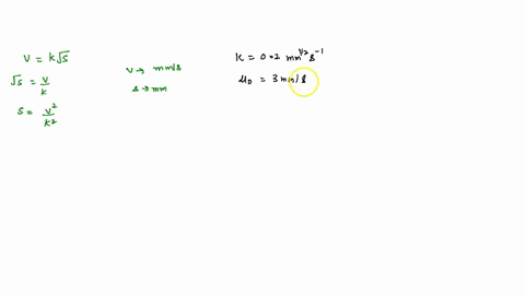 a-particle-in-an-experimental-apparatus-has-a-velocity-given-by-vk-sqrts-where-v-is-in-millimeters-p-75138