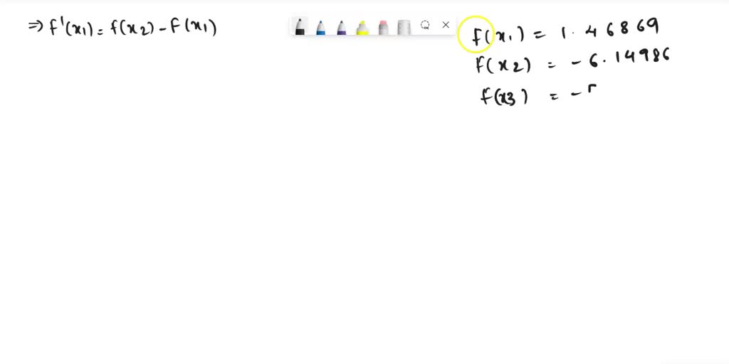 SOLVED: 4. Calculate first, second, and third derivative values for ...