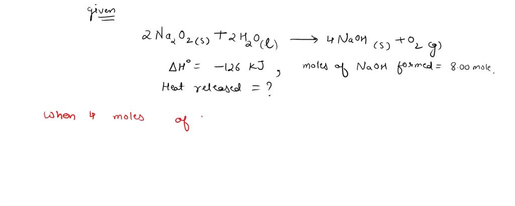 SOLVED: The value of Î”H for the reaction below is -126 kJ. kJ are ...