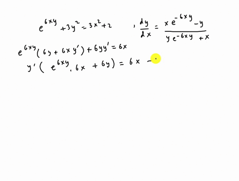 detemine-helher-ihe-given-relation-an-implicit-solution-ihe-given-differenlial-equation-assume-ihat-the-relalionship-doos-define-implicily-a5-function-ol-x-and-use-implicit-differentaton-6xy-47961